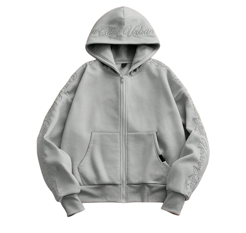 Embroidered Hoodie ''Grey''