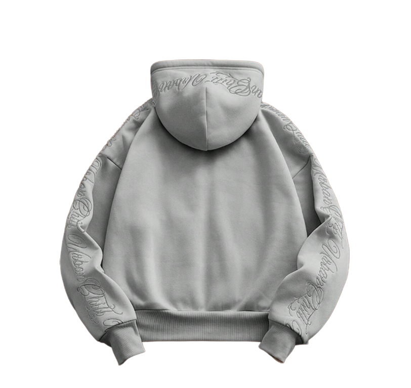 Embroidered Hoodie ''Grey''