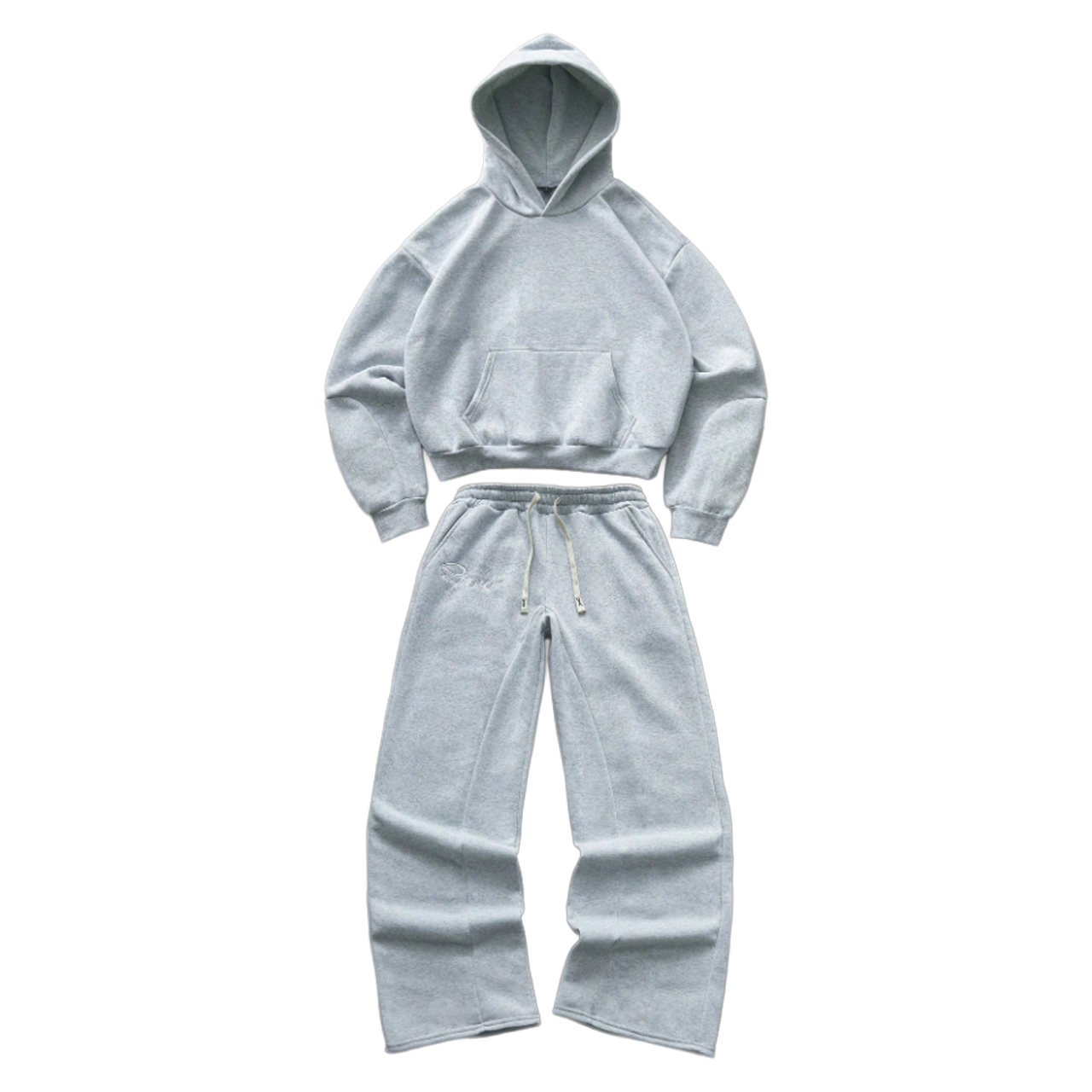 Casual embroidered 2Pcs Hoodie & Pants Set