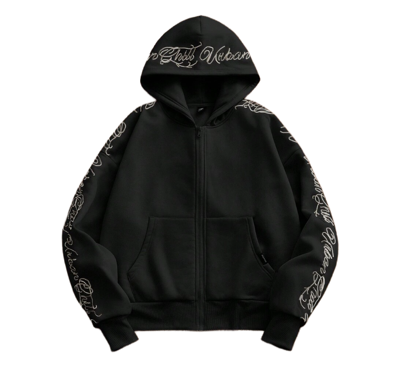 Embroidered Hoodie ''Black''