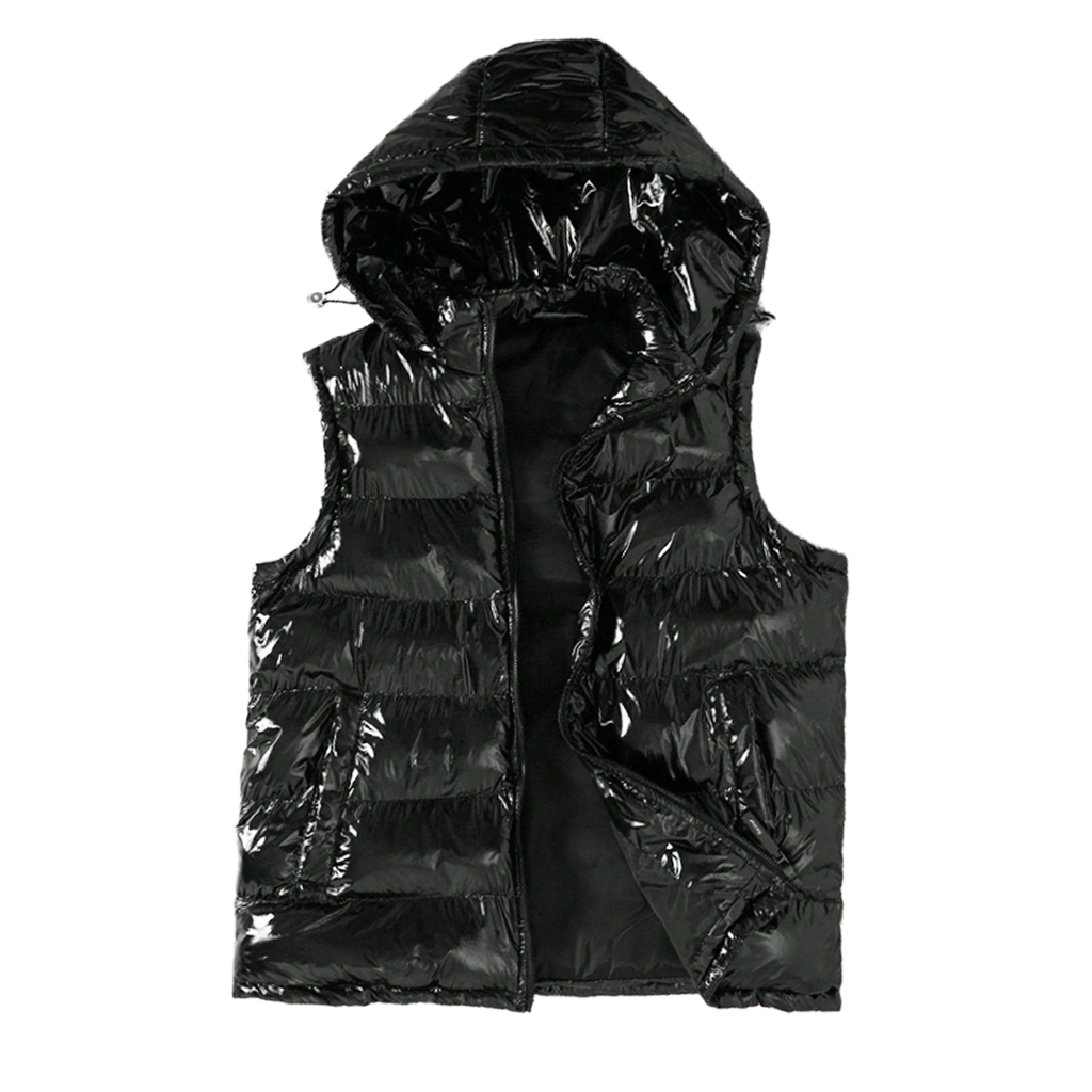 ''V1'' Hooded Puffer Vest