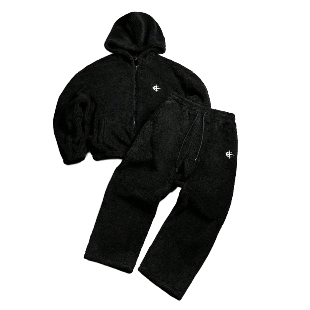 ''Fluffy'' Zipper Hoodie & Sweatpants