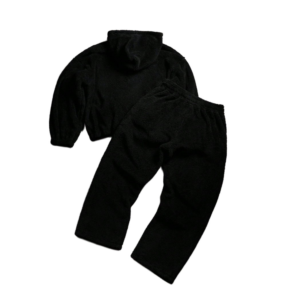 ''Fluffy'' Zipper Hoodie & Sweatpants
